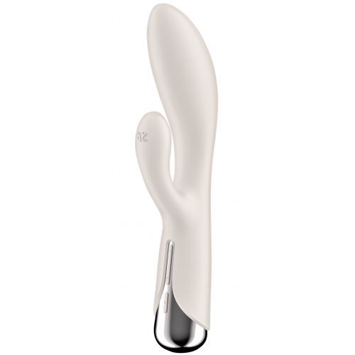 Вибратор для точки G с клиторальным стимулятором и ротацией Satisfyer Spinning Rabbit 1 Beige