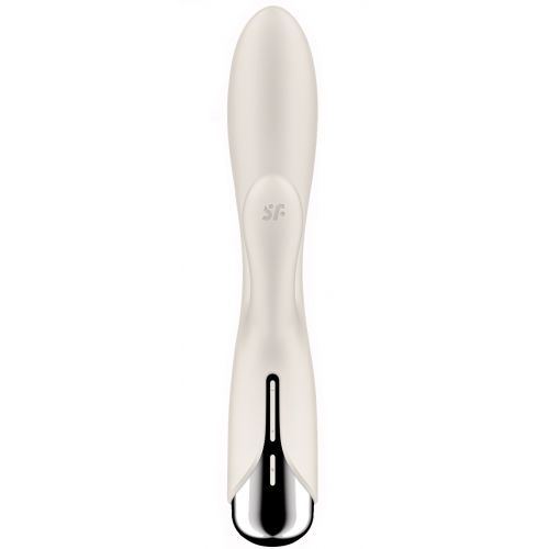 Вибратор для точки G с клиторальным стимулятором и ротацией Satisfyer Spinning Rabbit 1 Beige