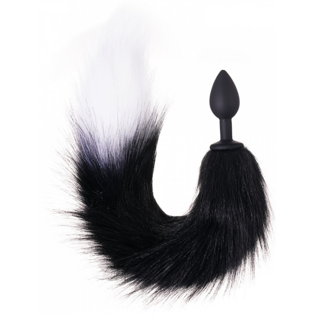Анальная пробка с серым хвостиком Emotions Furry 35 см