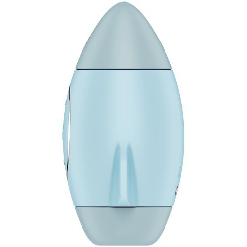 Вакуумно-волновой стимулятор клитора с вибрацией Satisfyer Mission Control голубой