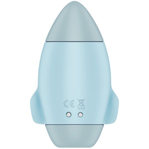 Вакуумно-волновой стимулятор клитора с вибрацией Satisfyer Mission Control голубой