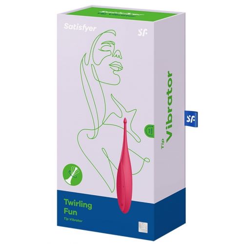 Точечный вибростимулятор Satisfyer Twirling Fun ярко-красный