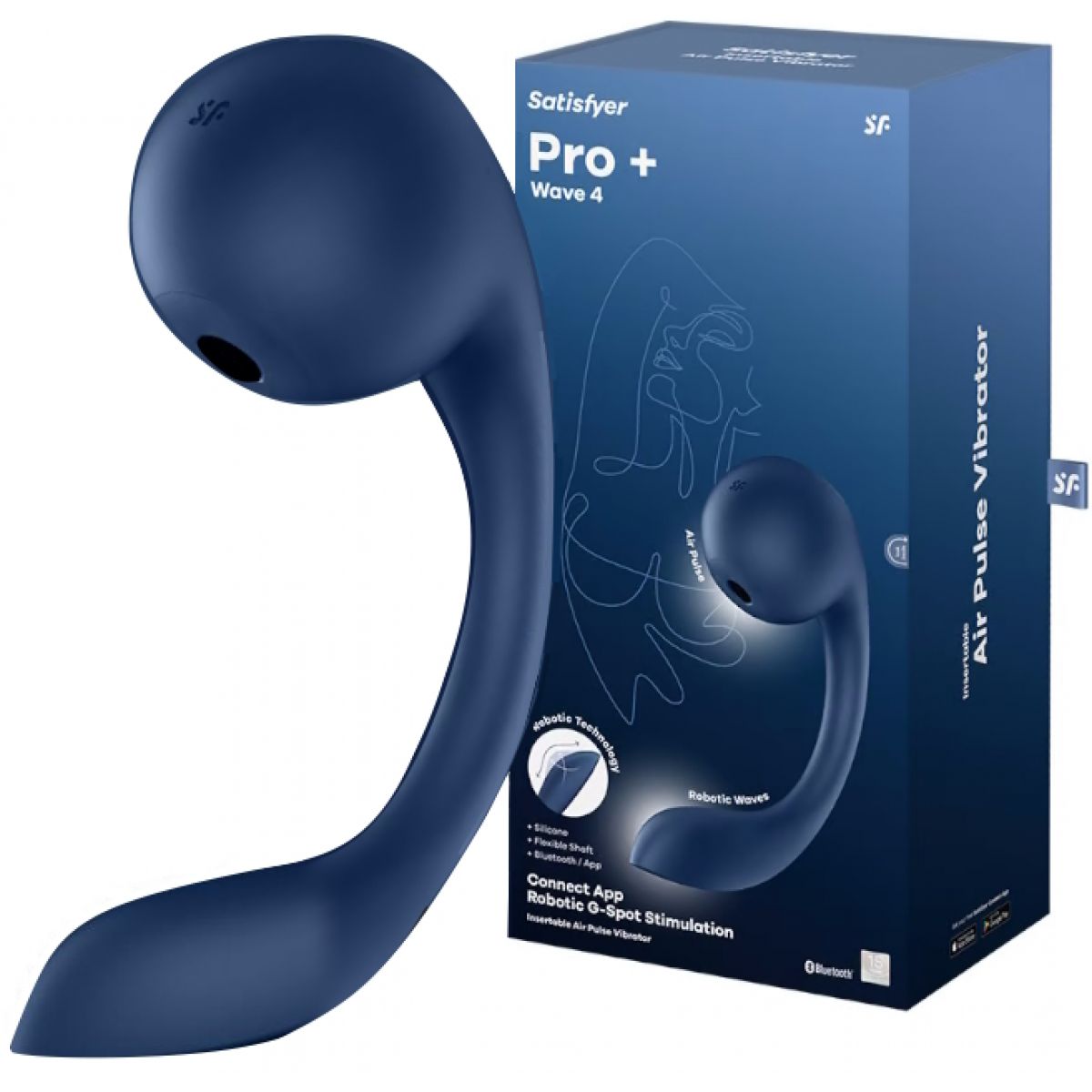 Смарт-вибратор с вакуумно-волновым стимулятором Satisfyer Pro+ Wave 4