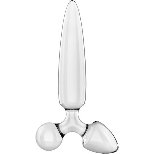 Стеклянный стимулятор 3 в 1 Satisfyer Triple Crystal 1 прозрачный 21 см