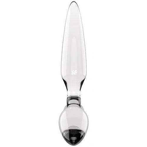 Стеклянный стимулятор 3 в 1 Satisfyer Triple Crystal 2 прозрачный 22 см