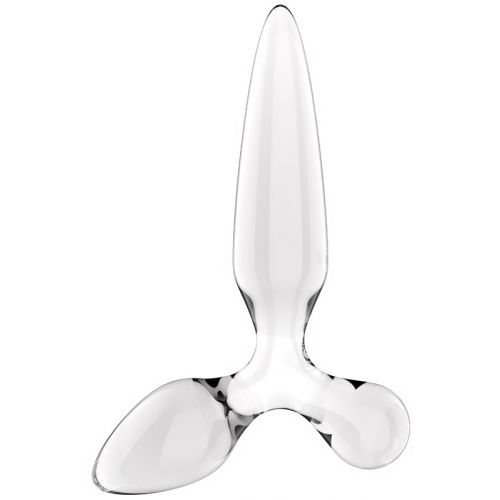 Стеклянный стимулятор 3 в 1 Satisfyer Triple Crystal 2 прозрачный 22 см