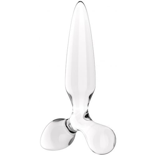 Стеклянный стимулятор 3 в 1 Satisfyer Triple Crystal 2 прозрачный 22 см