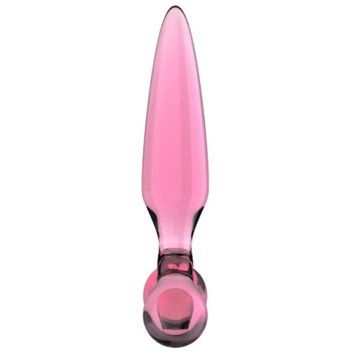 Стеклянный стимулятор 3 в 1 Satisfyer Triple Crystal 2 розовый 22 см