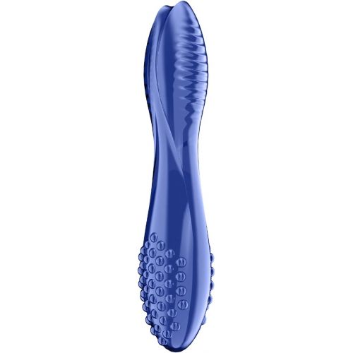 Двусторонний фаллос из стекла Satisfyer Dazzling Crystal 2 синий 20 см