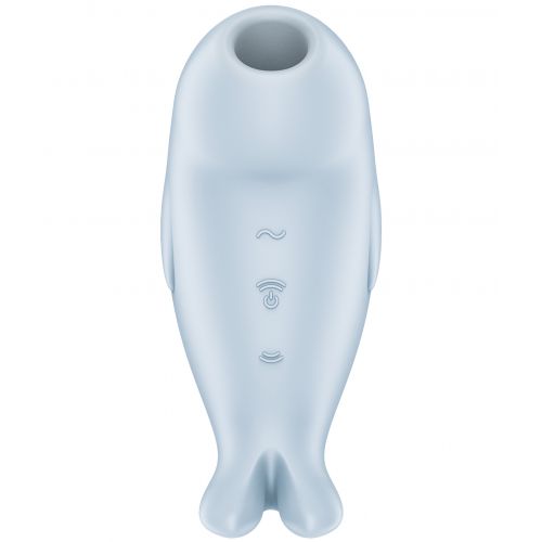 Вакуумно-волновой стимулятор клитора с вибрацией Satisfyer Seal You Soon голубой
