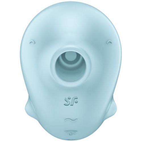 Вакуумно-волновой стимулятор с вибрацией Satisfyer Sassy Seal голубой