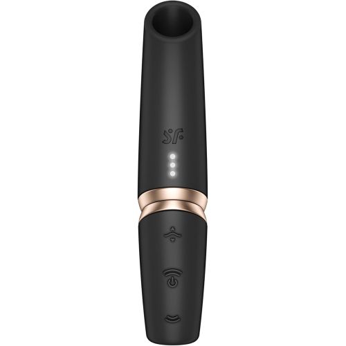 Вакуумно-волновой мини-стимулятор клитора с вибрацией помада Satisfyer Perfect Kiss