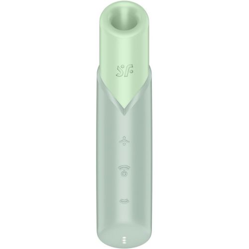 Вакуумно-волновой мини-стимулятор клитора с вибрацией помада Satisfyer Naughty Kiss