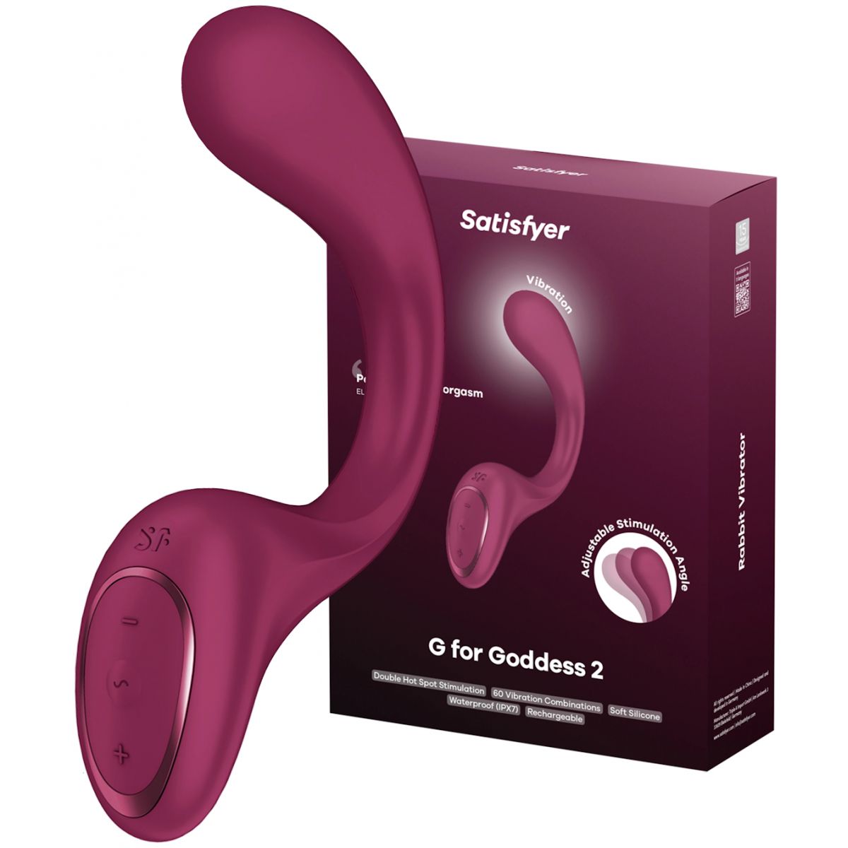 Вибратор для стимуляции зоны G Satisfyer G for Goddess 2 бордовый
