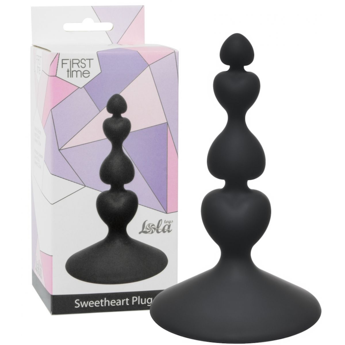 Анальная елочка на присоске First Time Sweetheart Plug Black