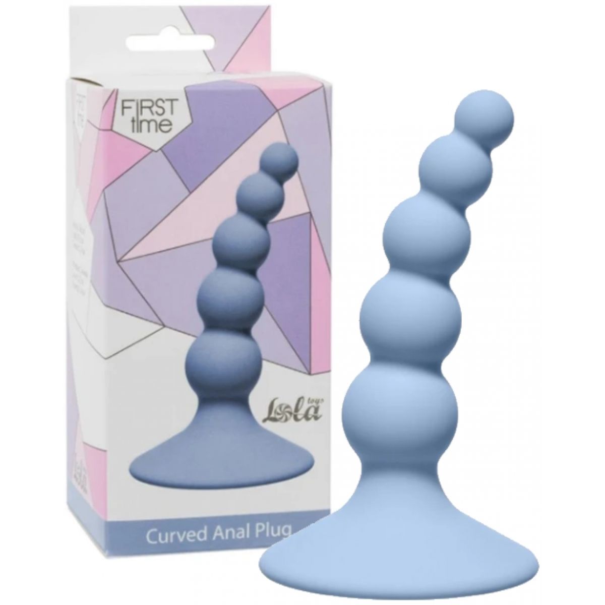 Анальная елочка на присоске First Time Ribbed Plug Blue