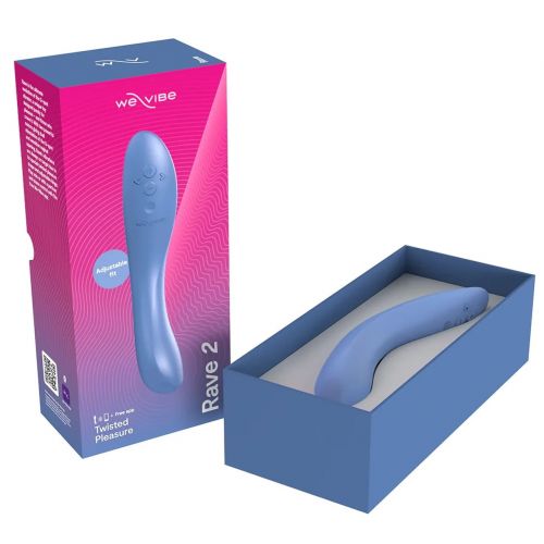 Смарт-вибратор для стимуляции точки G We-Vibe Rave 2 голубой
