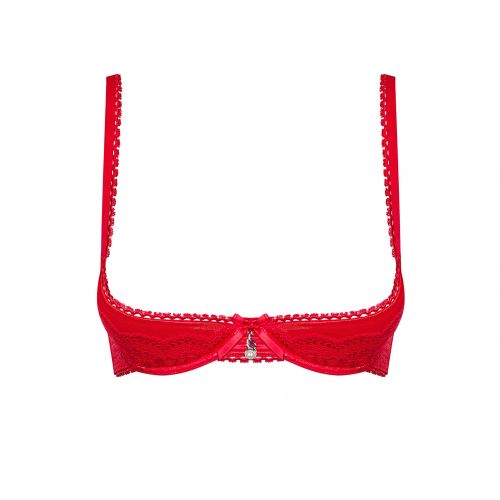 Открытый красный бюстгальтер Lovica S/M