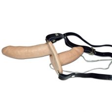 Страпон двойной Strap-on Duo с вибра..