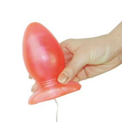Анальная пробка на присоске с вибрацией фиолетовая Super Butt Plug
