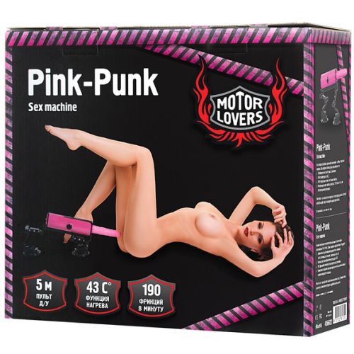 Компактная секс-машина с функцией нагрева Pink-Punk MotorLovers