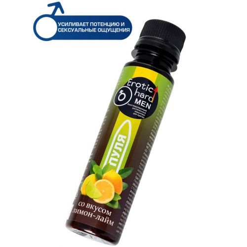 Биостимулирующий концентрат для мужчин Пуля Erotic Hard Man со вкусом лимона и лайма 100 мл