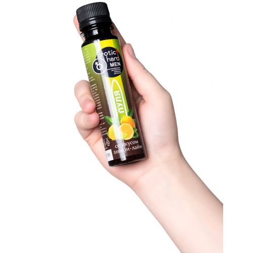 Биостимулирующий концентрат для мужчин Пуля Erotic Hard Man со вкусом лимона и лайма 100 мл