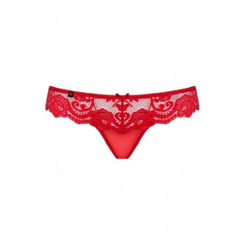 Красные стринги с сердечком на попе Obsessive 829-THO-3 S/M 