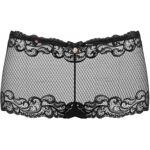Черные трусики-шортики Obsessive 830-SHO-1 S/M