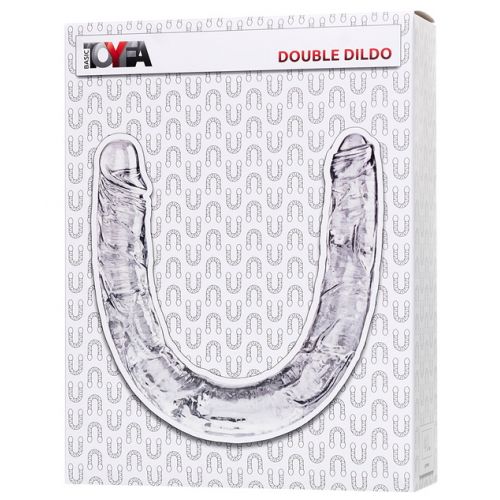 Двухголовый прозрачный фаллоимитатор Toyfa Double Dildo 40 см