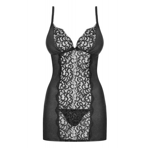 Чувственная сорочка и трусики-стринги Laluna L/XL