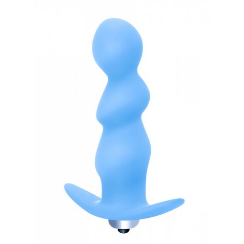 Анальная пробка с вибрацией Spiral Anal Plug Blue