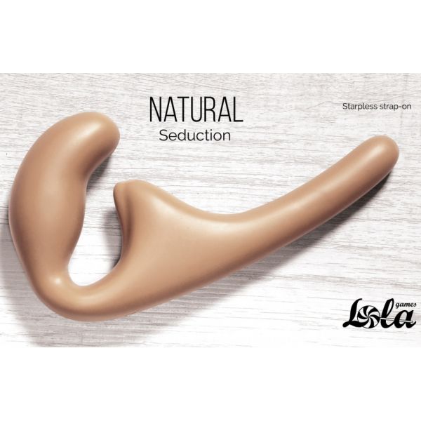 Фиолетовый безремневой анальный страпон «Natural Seduction»