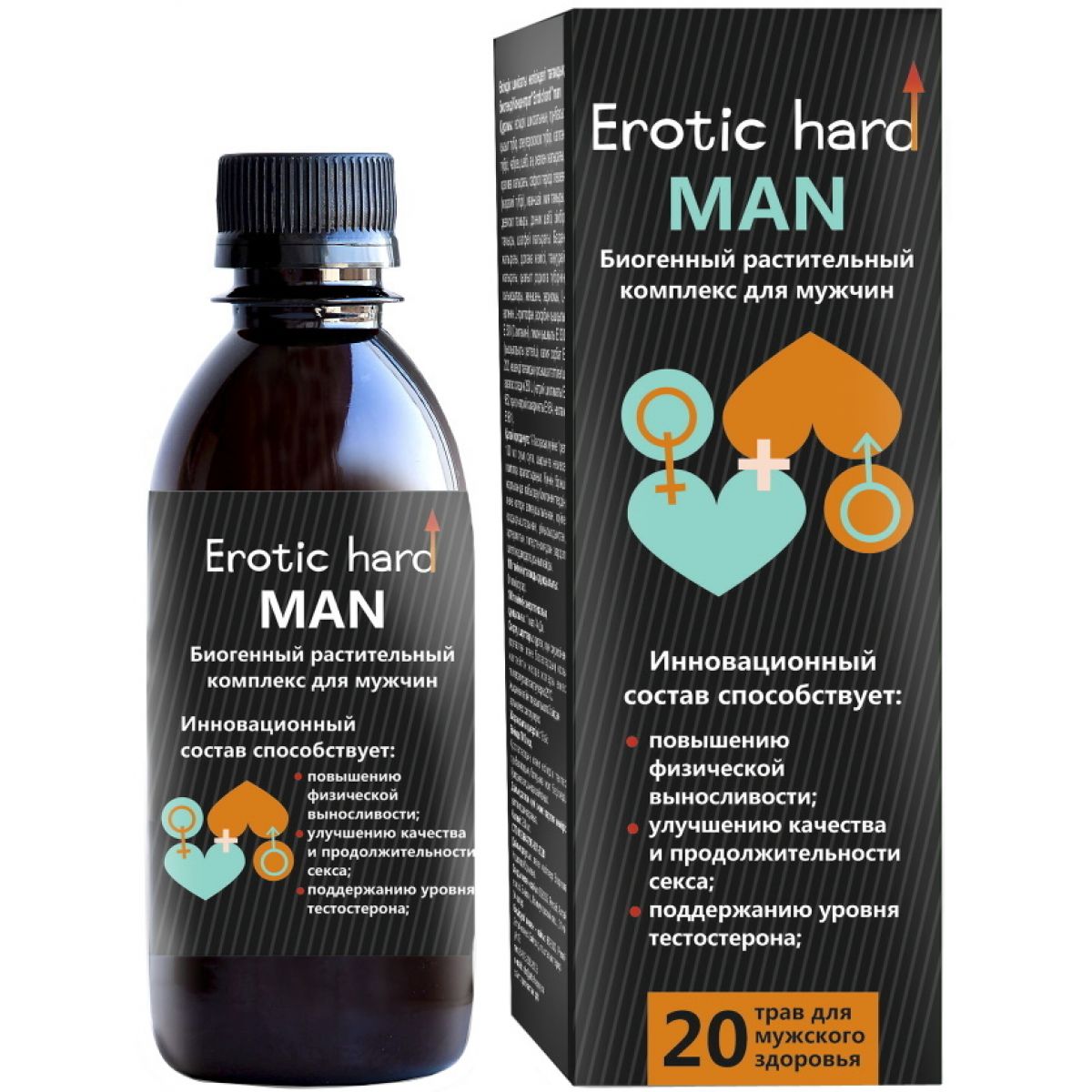 Мужской биогенный концентрат для Усиления Эрекции Erotic Hard Man 250 мл
