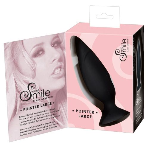 Анальная втулка Smile Pointer большая черная