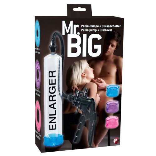 Вакуумная помпа для пениса со сменными насадками Mr Big Enlarger