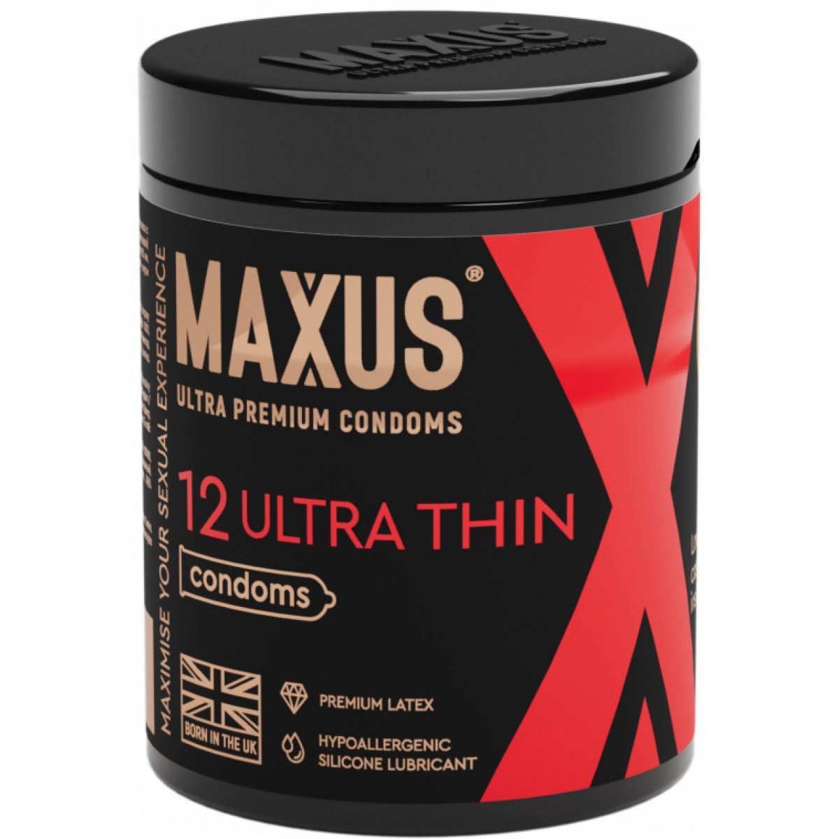 Презервативы в пластиковом кейсе Maxus №12 Ultra Thin ультратонкие