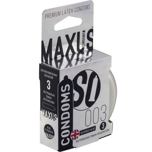 Презервативы Maxus №3 Extreme Thin экстремально тонкие