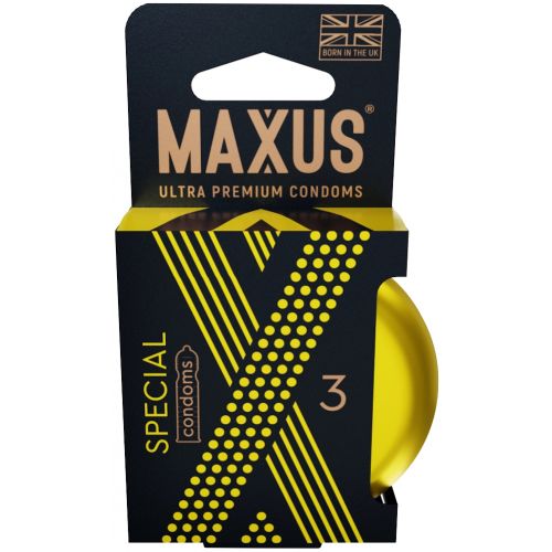 Презервативы в металлическом кейсе Maxus №3 Special точечно-ребристые