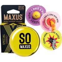 Презервативы в металлическом кейсе Maxus №3 Special точечно-ребристые