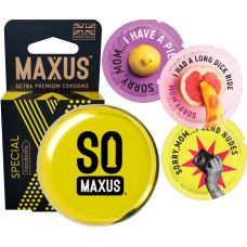 Презервативы в металлическом кейсе Maxus №3 Special точечно-ребристые