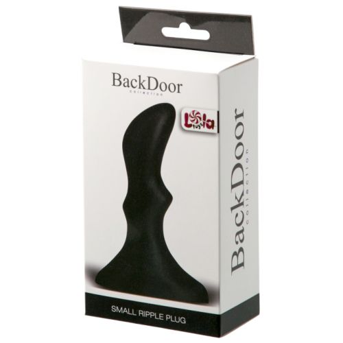 Анальная втулка с рельефом Small Ripple Plug Black