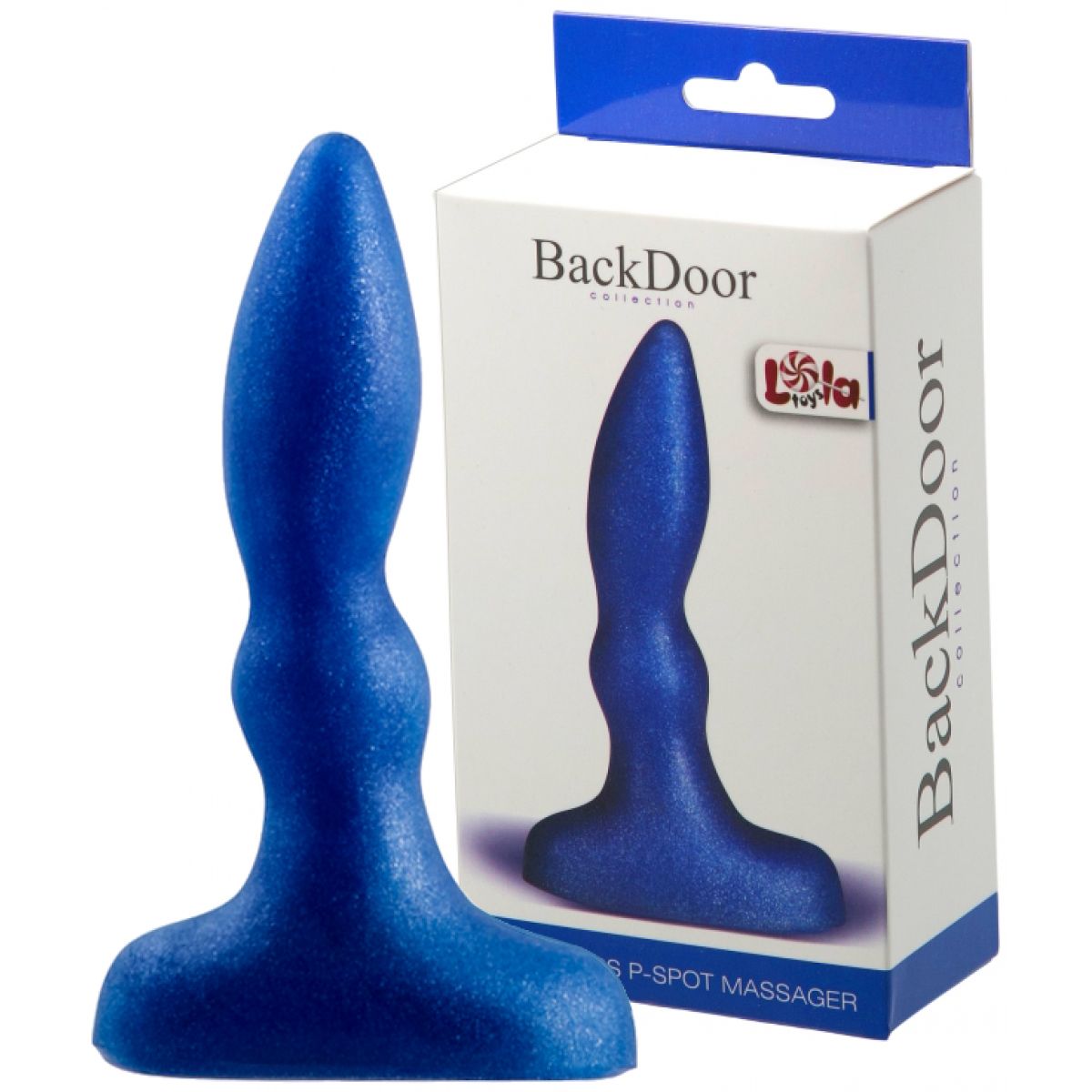 Анальная втулка с рельефом Beginners P-Spot Massager Blue