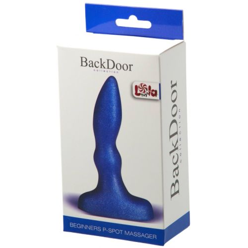 Анальная втулка с рельефом Beginners P-Spot Massager Blue