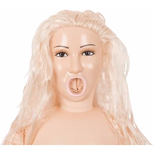 Надувная секс-кукла Tessa с анатомическим лицом и вибрацией Cum Swallowing Doll