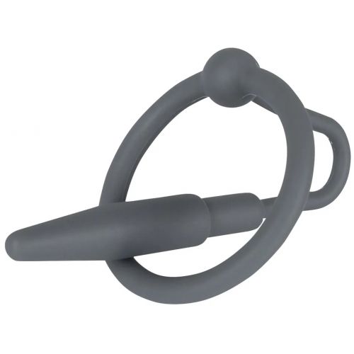 Силиконовый уретральный буж с кольцом под головку Penis Plug