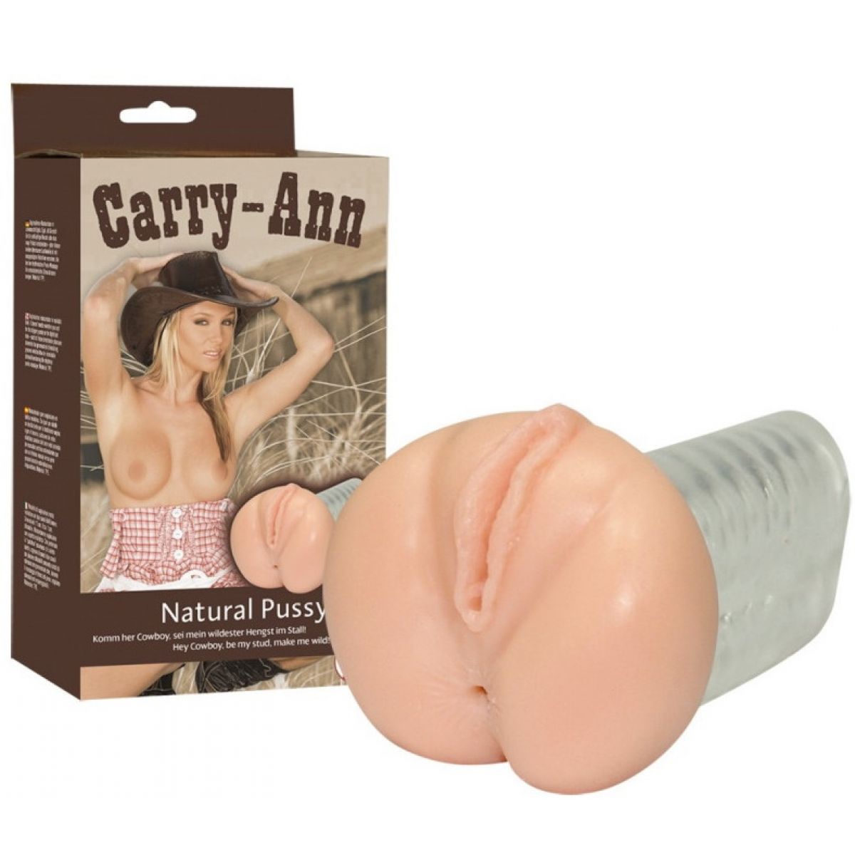 Мастурбатор вагина и попка с рельефным каналом Carry Ann