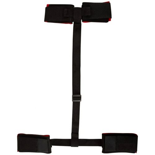 Черно-красный фиксатор для рук и ног Fubfesseln