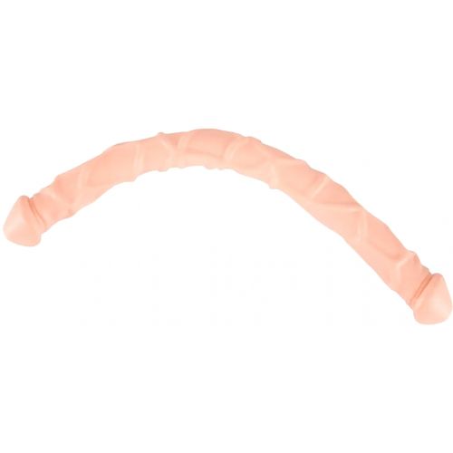 Двусторонний фаллоимитатор из киберкожи Nature Skin 