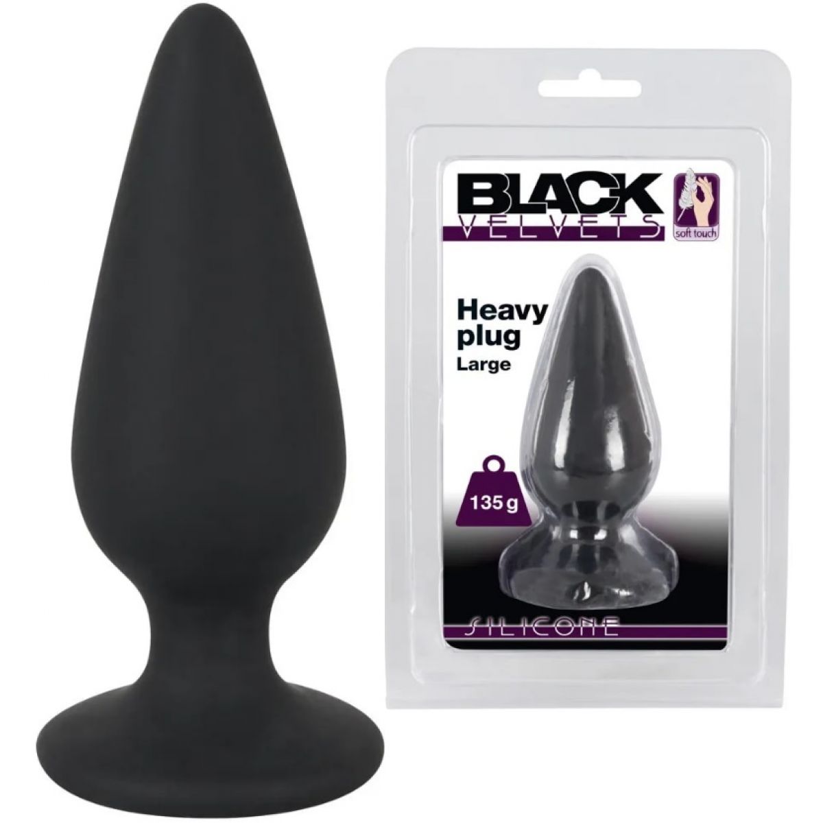 Силиконовая анальная пробка Heavy Plug Large